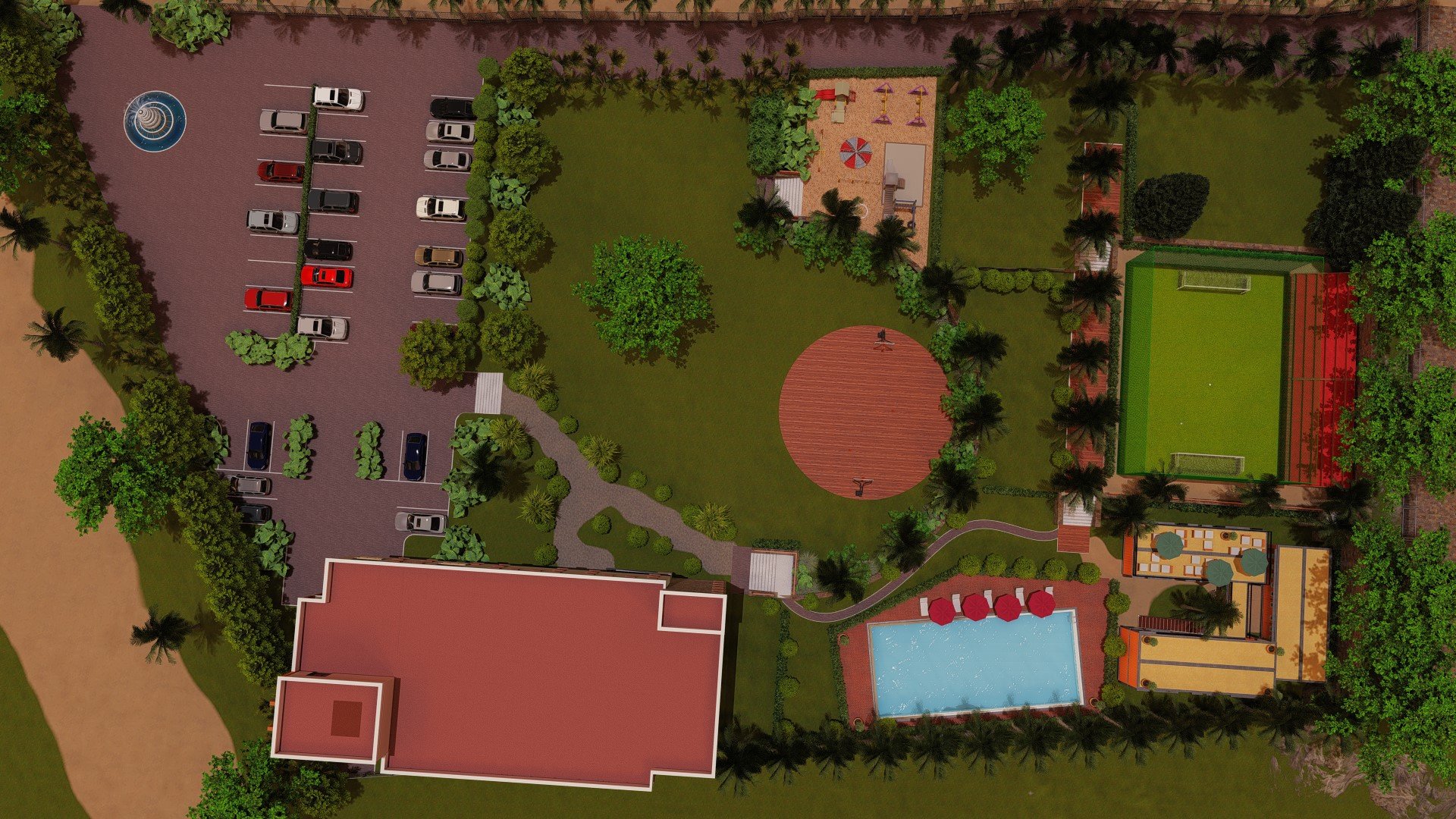 Sunset over a sage scrub landscape